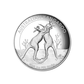 2010 Australian Kangaroo 1oz Silver Proof High Relief Coin