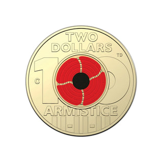 2018 Remembrance Day Armistice $2 'C' Mintmark Coin