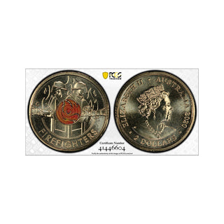 2020 Firefighters $2 'C' Mintmark Graded MS68