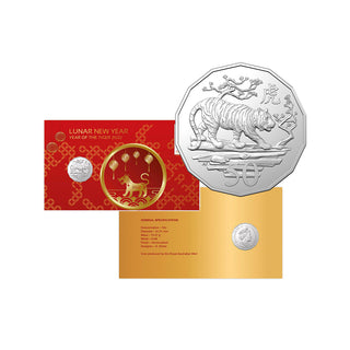 2022 Lunar New Year - Year Of The Tiger 50c PNC