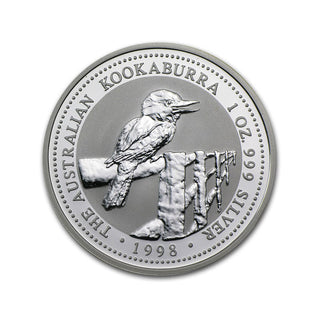 1998 The Australian Kookaburra 1oz Silver Bullion