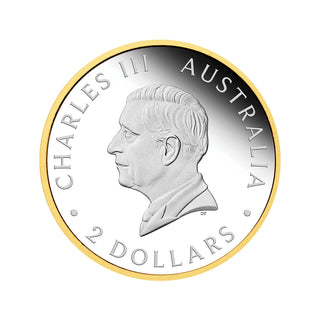 The Perth Mint’s 125th Anniversary 2024 2oz Silver Proof Gilded Coin