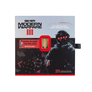 Call of Duty®: Modern Warfare® III 5g Gold Bar with Pendant Frame