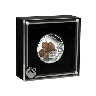 2023 Quokka 1oz Silver Coloured Proof Coin