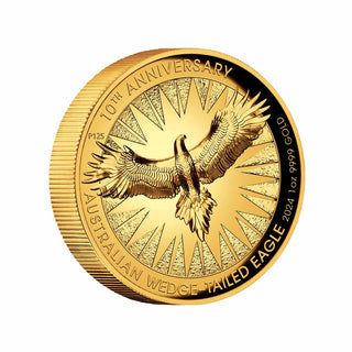 Australian Wedge-tailed Eagle 10th Anniversary 2024 1oz Gold Proof High Relief Coin