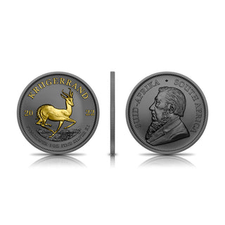 2022 Ruthenium and Gold Krugerrand Silver 1oz Bullion