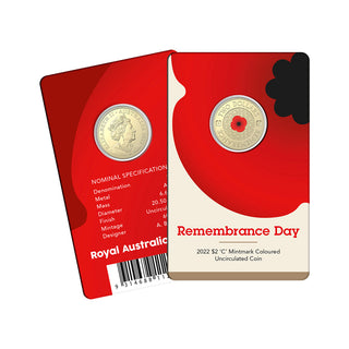 2022 Remembrance Day $2 C Mintmark Coin