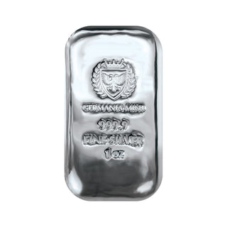 Germania Mint 1oz Cast Silver Bar