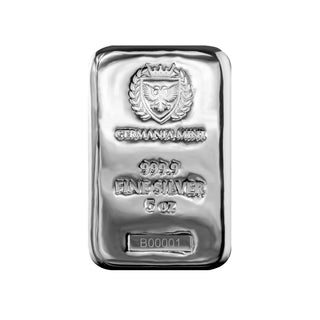 Germania Mint 5oz Cast Silver Bar