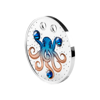 2022 The Octopus Coloured Silver Pendant