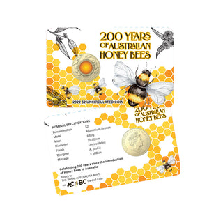 2022 Honey Bee Carded $2 Coin