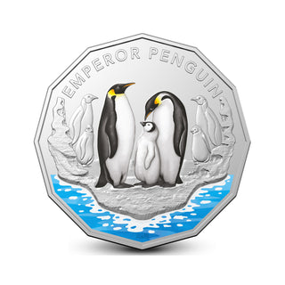 Emperor Penguin 50c Coloured - 2023 Australian Antarctic Territory