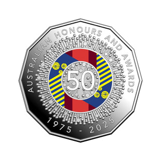 2025 Coloured Six Coin Proof Year Set - 50 Years Of The Australian Honours System