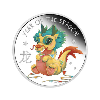 Baby Dragon 2024 1/2oz Silver Proof Coloured Coin