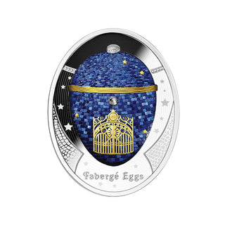 Twilight Egg Faberge Eggs Series 2023 Silver Proof