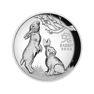 2023 Year of the Rabbit 5oz Silver Proof High Relief