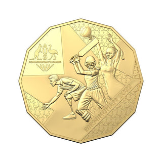 2022 Commonwealth Games 50c Gold Plated Coin