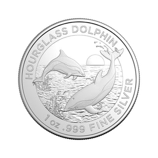 2024 $1 1oz Silver Bullion Coin - Dolphin Hourglass