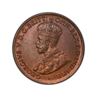 1921 Half Penny 1/2d Graded MS64RB