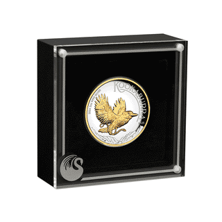 Australian Kookaburra 2024 2oz Silver Proof High Relief Gilded Coin