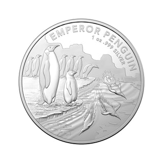 Emperor Penguin 1oz Silver Bullion - 2023 Australian Antarctic Territory Series