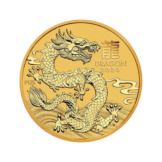 Australian Lunar Series III 2024 Year of the Dragon 1oz Gold Bullion Coin