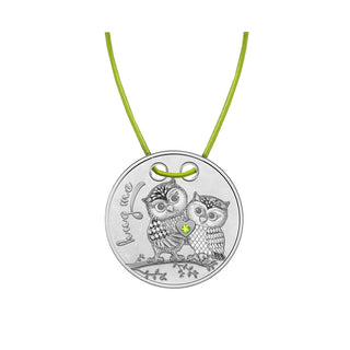 2023 Hug Me-Owls Silver Pendant