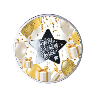 2023 Happy Birthday Coloured Silver Proof