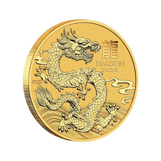 Australian Lunar Series III 2024 Year of the Dragon 1oz Gold Bullion Coin