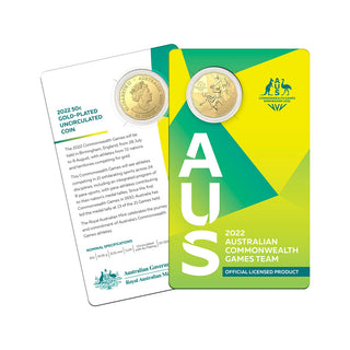 2022 Commonwealth Games 50c Gold Plated Coin