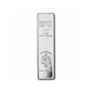 2023 Tetris™ 1 oz Silver $2, 7-Coin Tetrimino Block Shapes