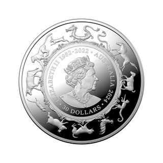 2024 $30 1kg Silver Proof Coin - Lunar Year of The Dragon