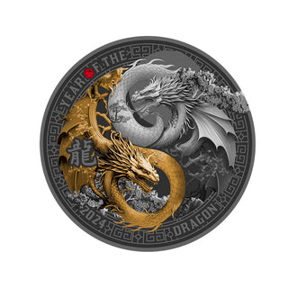 Year Of The Dragon 2024 (Ruthenium) Black Proof