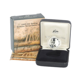 1995 Waltzing Matilda $1 Silver Proof
