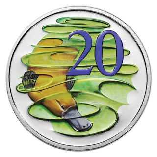 2013 World Money Fair Hyper Metallic Printed 20c Year Set