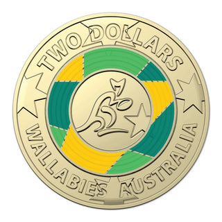 2019 Wallabies $2 Coloured Uncirculated Coin Set