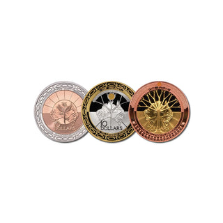 1999 2000 2001 Millennium Coin Series - The Past, The Present & The Future 3-coin set