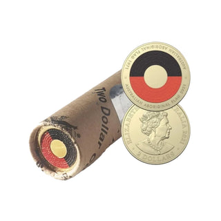 2021 Aboriginal Flag RAM Coloured $2 Coin Roll