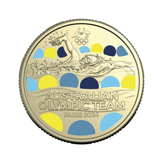 2024 $1 Coloured Uncirculated Coin - Australian Olympic Team