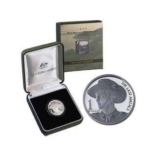 1999 $1 The Last Anzac Fine Silver Proof Coin