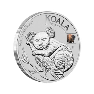 2025 Australian Koala with Bison Privy 1oz Silver Coloured Coin - ANA Show Special