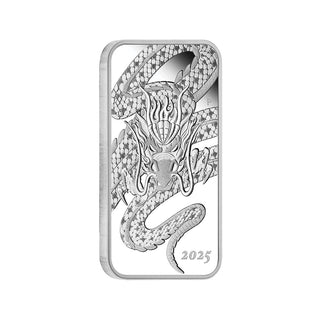 2025 1oz Silver Proof Rectangular Dragon Coin