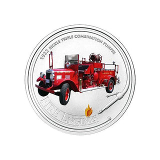 2005 Fire Engines Of The World - Bickle Chieftain 1oz Silver Coin