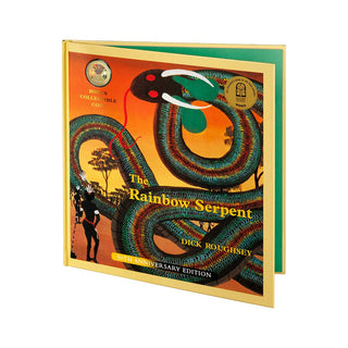 2025 20c Gold Plated Coloured Book Week Coin - The Rainbow Serpent - Deluxe Special Edition