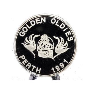 1991 Vintage Perth Mint Silver 1oz Medallion Golden Oldies