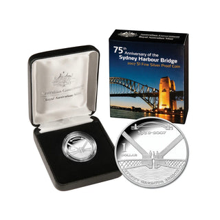 2007 75th Anniversary Sydney Harbour Bridge $1 Silver Proof Coin