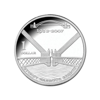 2007 75th Anniversary Sydney Harbour Bridge $1 Silver Proof Coin