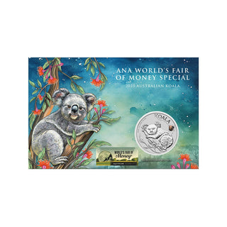 2025 Australian Koala with Bison Privy 1oz Silver Coloured Coin - ANA Show Special