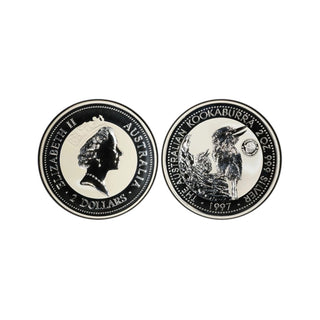 1997 Kookaburra 2oz Silver Proof Shilling Privy Mark
