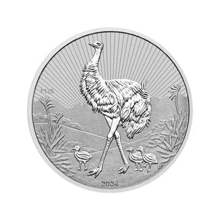 2024 Perth Mint Silver Next Generation Emu Piedfort Coin 2oz